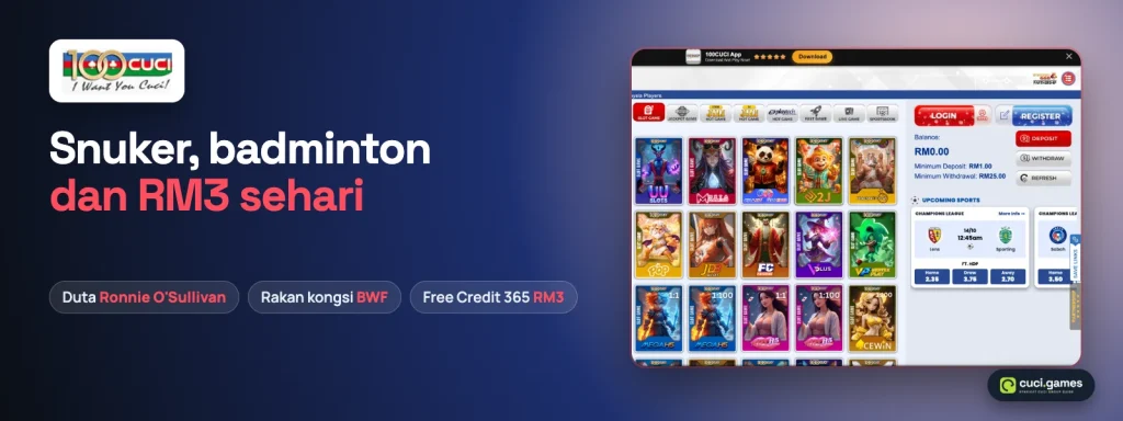 Banner 100CUCI dengan angka utama halaman promosinya