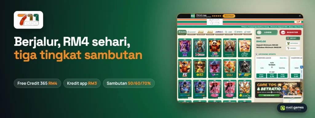 Banner 711CUCI dengan angka utama halaman promosinya