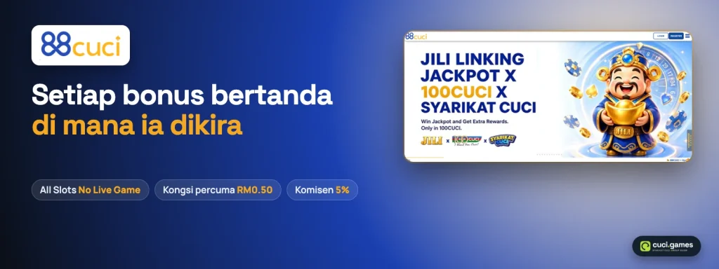 Banner 88CUCI dengan angka utama halaman promosinya