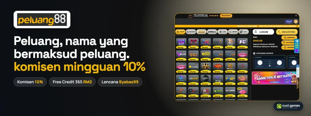 Banner PELUANG88 dengan angka utama halaman promosinya